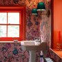 The Big Small House | A vibrant powder room | Interior Designers